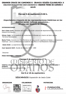 programme conférences organisées par Misterio de Obanos